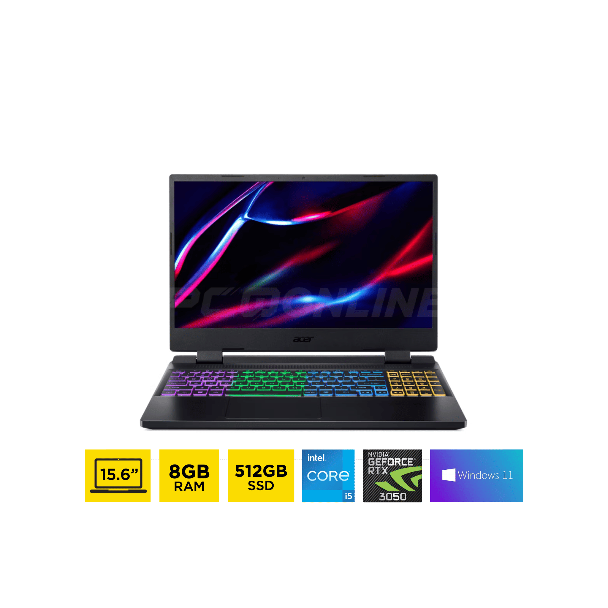 Acer Nitro 5 AN515-58-50YE Gaming Laptop / 15.6 Acer Nitro 5 AN515-58-50YE Gaming Laptop / 15.6